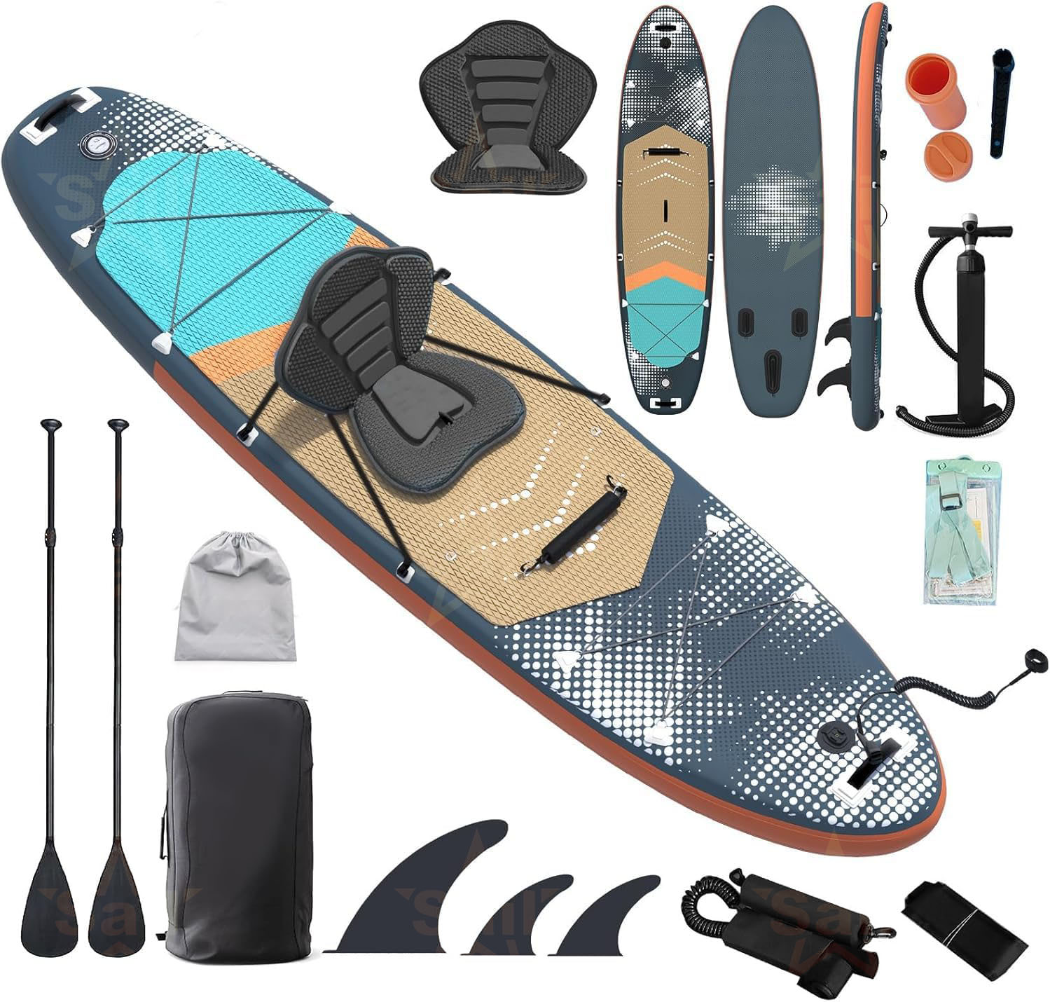 Stand Up Paddle Leash - Tabla de Paddle Surf Inflable Multiusos,